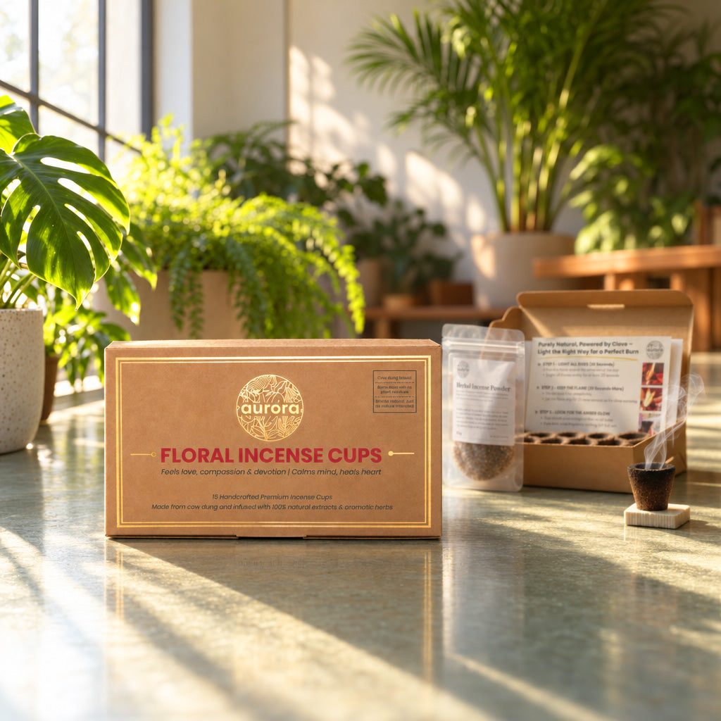 Floral Incense Combo (Cups & Sticks)