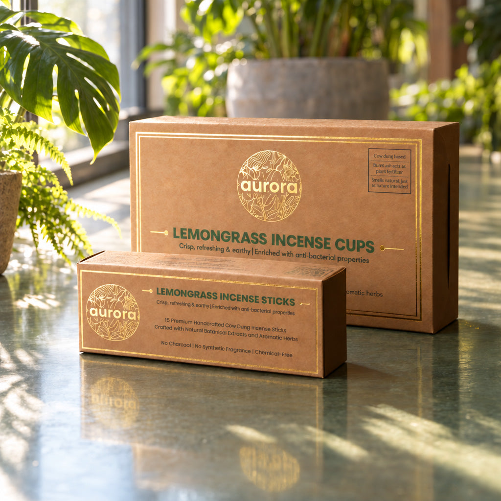 Lemongrass Incense Combo (Cups & Sticks)