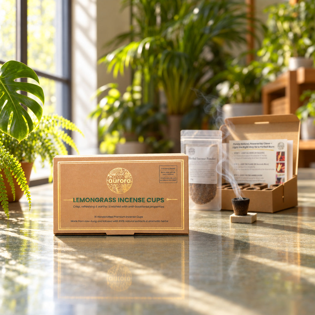 Lemongrass Incense Combo (Cups & Sticks)